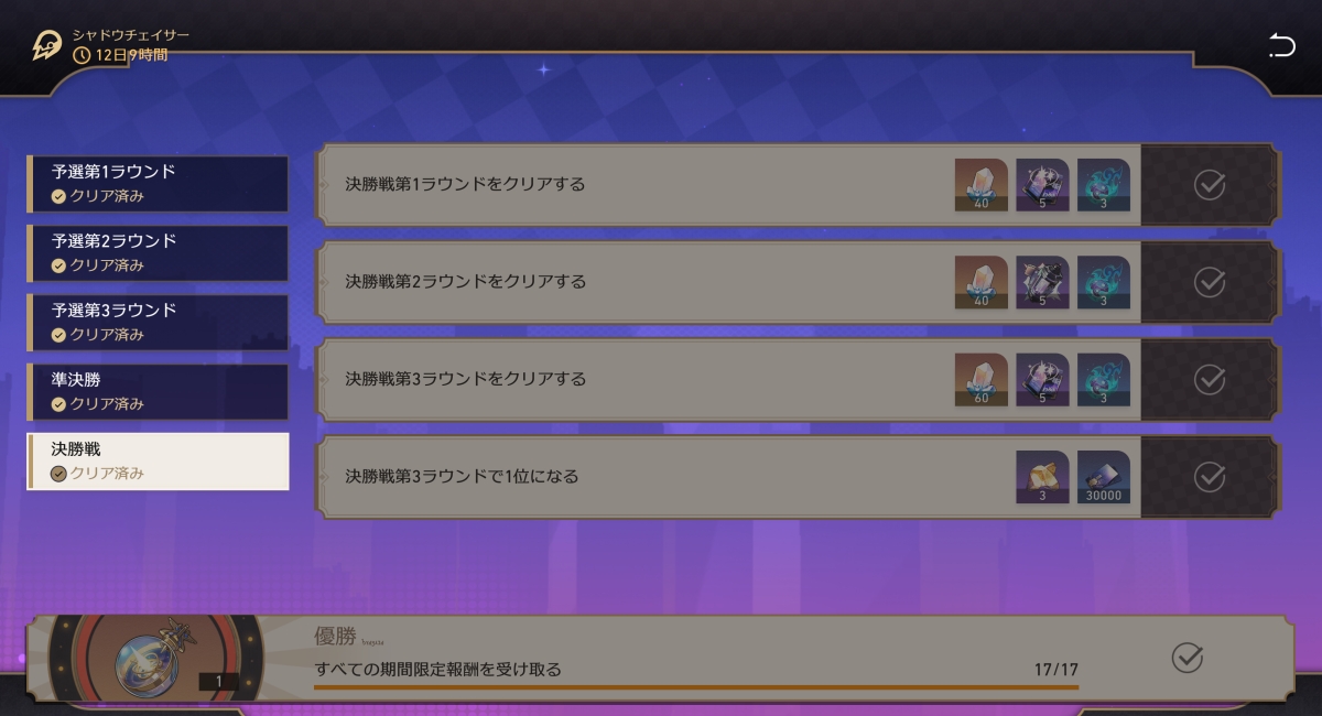 イベント報酬